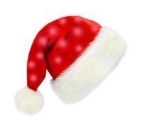 Bonnet de Noël LED changeant de couleur - Bonnet lumineux de Père Noël | Bonnet de fête en peluche pour fête de Noël, bonnet de cosplay festif pour adultes et, idéal pour les fêtes et la