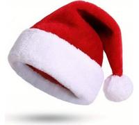 Bonnet de Noël Noël avec pompon rouge 35 x 28 x 28cm
