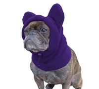 Bonnet de Noël pour chien - Bonnet classique en tricot avec motif tressé et pompon - Bonnet d'hiver - Cache-oreilles - Taille moyenne