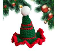 Bonnet De Noël Pour Chien Tricoté | Chapeaux au Crochet pour Déguisement,Bonnets Pour Chatons,Pour Chiot Chaton Petits Chiens et Chats Fête d'Hiver et Vacances Accessoires de Déguisement et Fourniture