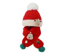 Bonnet de Noël tricoté pour bébé, bonnet de Noël en crochet pour tout-petit, bonnet de Noël doux et chaud (Style 1,10 months-6 years old)