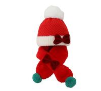 Bonnet de Noël tricoté pour bébé, bonnet de Noël en crochet pour tout-petit, bonnet de Noël doux et chaud (Style 2,10 months-6 years old)