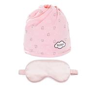 Bonnet De Nuit 1 Pièce, Masque pour Les Yeux Rose 1 Pièce, Foulard Chaud Rose, Chapeau pour Cheveux pour Femmes, Chapeau Post-Partum pour Prévenir Le Rhume