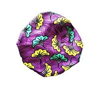 Bonnet de nuit ajustable enfant WAX/SATIN (Violet) Bonnet de douche Accessoire pour cheveux - Soins capillaires - Cheveux crépus, afros, cheveux fragilisés ou cassés, perte de cheveux