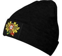 Bonnet De Nuit Emblème National du Portugal Bonnet Chapeau Confortable Chapeaux Multifonctions Bonnet Tricoté pour Adultes, Jogging, Ski