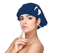Bonnet de nuit en satin avec drapeau de la Caroline du Sud pour adultes - Protection des cheveux et confort - Noir - Taille unique