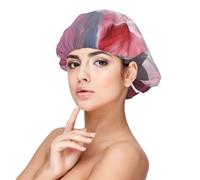 Bonnet de nuit en satin de cochon - Bonnet de cheveux pour dormir, bonnet de sommeil doux double couche en soie pour femme - Cheveux longs bouclés naturels tressés