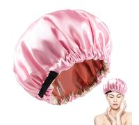 Bonnet de nuit en satin doux - Pour un sommeil réparateur - Avec sangle réglable - Pour femme et - Cheveux bouclés