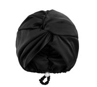 Bonnet de Nuit en Soie Bonnet de nuit ajustable en satin soie, double épaisseur, for femmes et hommes, cheveux bouclés, raides longs(Color5)