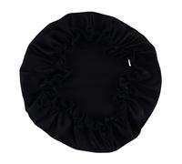 Bonnet de Nuit en Soie Bonnet de nuit en soie for femme, avec élastique, idéal for tous les types cheveux(Black,M(54-57CM))