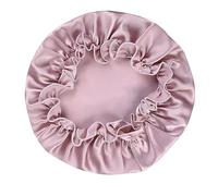 Bonnet de Nuit en Soie Bonnet de nuit en soie for femme, bandeau avec élastiques, accessoires for cheveux(Lotus purple,M)