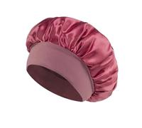 Bonnet de Nuit en Soie Bonnet en satin for femme, bonnet de nuit soie, à larges bords, avec bande élastique souple(Color5)