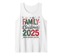 Bonnet de Père Noël 2025 avec Inscription « Merry Xmas Family » Débardeur