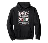 Bonnet de Père Noël 2025 avec Inscription « Merry Xmas Family » Sweat à Capuche