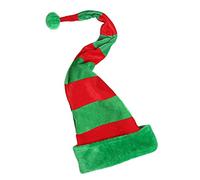 Bonnet de Père Noël avec long chapeau de Père Noël pour fêtes d'hiver Accessoires Fournitures pour adultes Décorations d'Halloween Squelette effrayant Corps complet pour décoration de tête de mort