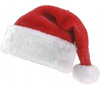 Bonnet de Père Noël avec pompon Noël rouge
