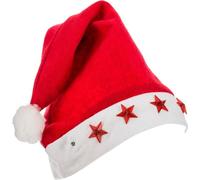 Bonnet de Père Noël avec rétro-éclairage LED pour adultes