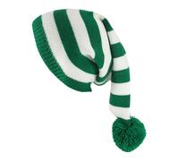 Bonnet De Père Noël - Bonnet De Noël Tricoté Pour Femme | Bonnett Lutin Rayé Festif Pourt Adulte, Bonnets D'hiver Pour Hommes Et Femmes | Accessoire De Fête Chaleureux Pourr Les Fêtes De Fin D'année