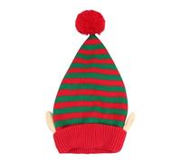 Bonnet de Père Noël - Chapeau rouge en velours | Coiffe de vacances d'hiver avec fausse boule, accessoire de costume parfait pour un événement de bureau, une réunion de famille, un défilé ou une