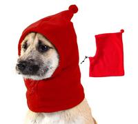 Bonnet de Père Noël chaud rouge pour animaux de compagnie, drôle de chapeau de Noël pour chien, accessoire de costume d'hiver confortable pour animaux de compagnie, chats et chiens