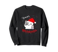 Bonnet de Père Noël coréen mignon chat kawaii joyeux Noël Sweatshirt