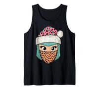 Bonnet de Père Noël Ninja Leopard Print Mask Débardeur