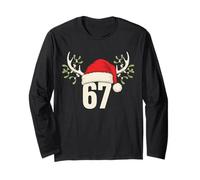 Bonnet de Père Noël Renne gui 67 Noël Manche Longue