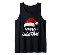 Bonnet de Père Noël Rouge Merry Christmas Xmas Débardeur