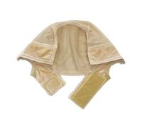 Bonnet de perruque en dentelle for bonnets transparents réutilisables 4x5, bande réglable for perruques frontales(Beige)