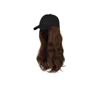 Bonnet de perruque Perruque chapeau longue perruque bouclée casquette à la mode perruque haute température perruque de cheveux réglable chapeau de perruque for les femmes Chapeau de perruque(B)