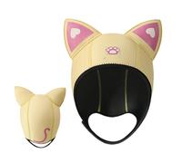 Bonnet de plongée avec oreilles de chat de dessin animé - Capuche thermique élastique, chapeau réglable | Caractéristique isolante en néoprène épaissi, design doux et flexible, vestibil