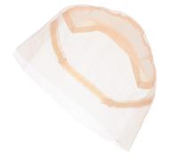 Bonnet de Postiche à Sangle Ajustable en Tissu, Beige pour Femmes