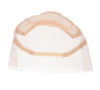 Bonnet de Postiche à Sangle Ajustable en Tissu pour Femmes Beige