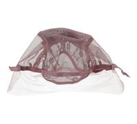 Bonnet de Postiche en Résille à Sangle Ajustable pour Femmes Marron