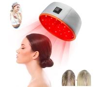 Bonnet De Pousse De Cheveux, Bonnet De PhotothéRapie à Double Longueur D'Onde 660 Nm 850 Nm Avec 120 Led Pour Hommes Et Femmes, AméLiore La Santé Du Cuir Chevelu Et RéDuit Les Pellicules,Grey