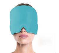 Bonnet de refroidissement au design innovant conçu pour fournir un soulagement direct à la zone du cuir chevelu (une seule couche bleue)