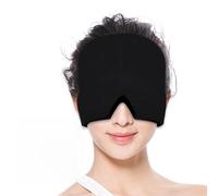 Bonnet de refroidissement au design innovant conçu pour fournir un soulagement direct à la zone du cuir chevelu (monocouche noir)