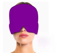 Bonnet de refroidissement au design innovant conçu pour fournir un soulagement direct à la zone du cuir chevelu (couche unique violet)