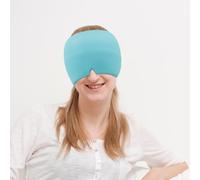 Bonnet de refroidissement au design innovant conçu pour fournir un soulagement direct à la zone du cuir chevelu (double couche bleue)