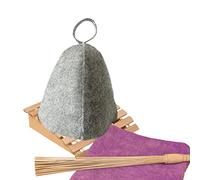 Bonnet de sauna, bonnet de bain vapeur en laine, bonnet thermique confortable, capuche respirante de rétention de la chaleur, bonnet résistant pour salle de sueur, bonnet dôme de sauna pour adultes