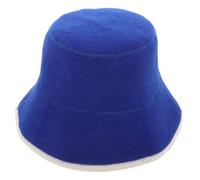 Bonnet de Sauna en Feutre Laine Épaisse Absorbante Style Russe Bleu | Sauna, Spa, Capuche Douce et Confortable, Absorption Rapide, Accessoires de Bain pour Hommes et Femmes