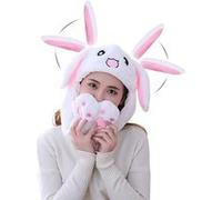 Bonnet de saut mobile oreilles d'animaux lapin Ti-smart™ 50*30cm Blanc Blanc G
