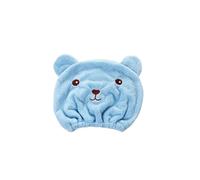 Bonnet de séchage de cheveux en microfibre, joli petit ours, serviette en microfibre, sèche rapidement, chapeau de douche, serviettes enveloppées, bonnet de bain, accessoires de salle de bain Capuchon