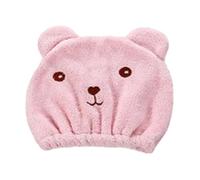 Bonnet de séchage de cheveux en microfibre, joli petit ours, serviette en microfibre, sèche rapidement, chapeau de douche, serviettes enveloppées, bonnet de bain, accessoires de salle de bain Capuchon