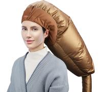 Bonnet de Sèche-cheveux Casque, Casques Chauffants pour Femmes Beauté des Cheveux Longs et Bouclés, Sèche de Capot pour le Style de Séchage Curling Conditionnant en Profondeur, Or