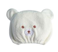 Bonnet de serviette pour cheveux mouillés | Bonnet de douche doux ours de