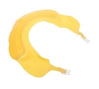 Bonnet de Shampoing Garçon Fille Forme Couronne Réglable Jaune Tpe PP | Visière pour Garder le Visage Sec, Usage Bain et Douche, Réduit la Peur de L’eau Chez Garçon Fille