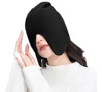 Bonnet de sommeil - Bonnet de sommeil bloquant la lumière avec cache les yeux, masque de sommeil respirant réglable, écharpe occultante, bonnet de sommeil confortable pour les voyages, la maison
