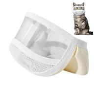 Bonnet de tête de chat - Bonnet en réglable pour chat - Fixation transparente et respirante pour le toilettage du pelage, pour empêcher les morsures lors de la coupe des griffes, du bain et des