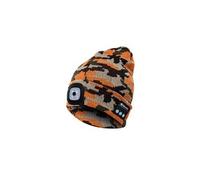 Bonnet de torche bluetooth, casquette de musique avec casque haut-parleurs stéréo(camouflage doré)